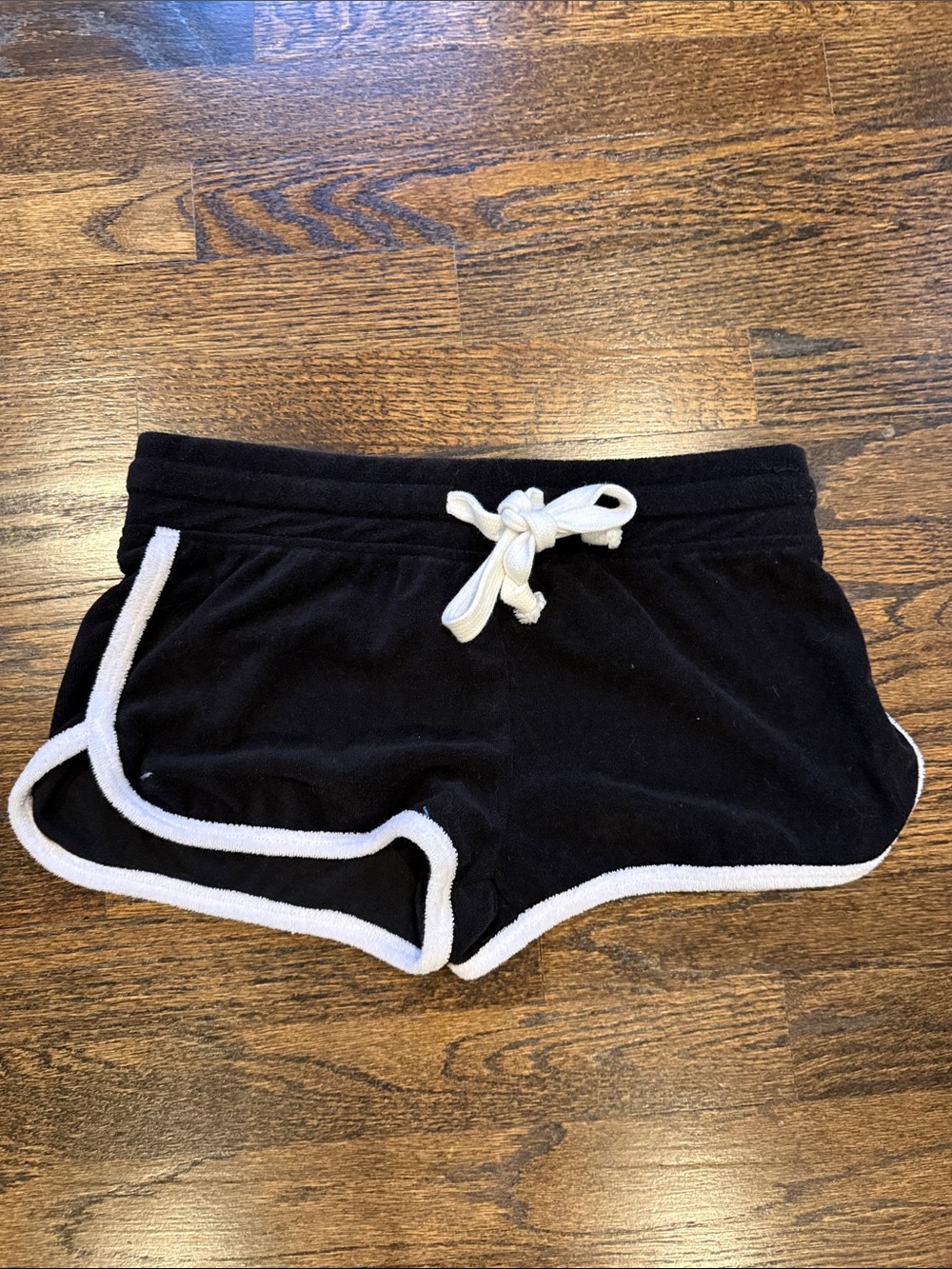 Katie J NYC Black Shorts with White Trim